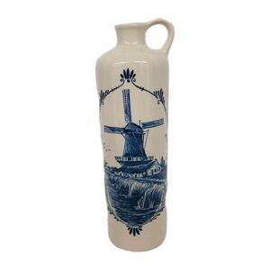1979 Vintage BOLS Delft Made In Holland Blue Decanter Jug 11"‎ No Top  #103B5